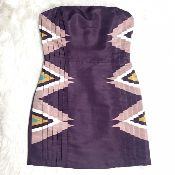 Urban Outfitters Ecote Strapless Aztec Mini Dress - Picture 1 of 7